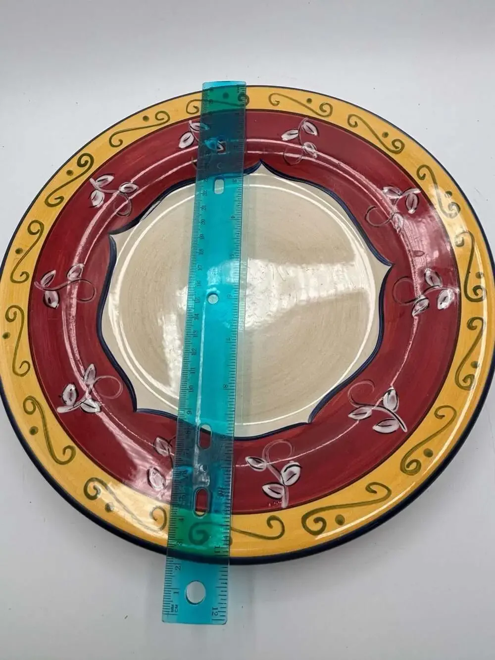 Pier 1 Vallarta Handpainted Earthenware Salad Plates Set Of 7